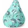Sablio Sedací vak Pear Plameniaky 140 x 100 x 25 cm