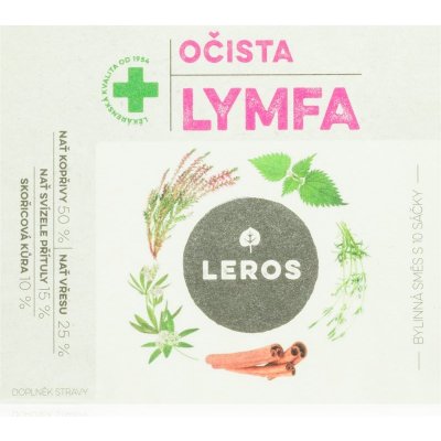 Leros Očista Lymfa bylinný čaj na detoxikáciu 10 x 1,5 g