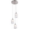 GLOBO 15760-3 WOLLI závesné svietidlo moderné/dizajnové 3xE14 40W IP20 nikel