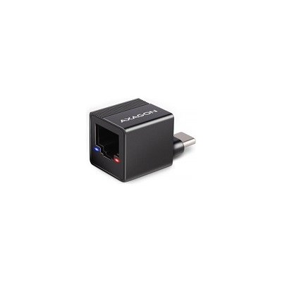 AXAGON ADE-MINIC USB-C 3.2 Gen 1 - Gigabit Ethernet MINI síťová karta, Realtek 8153, auto instal, černá