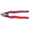 Nožnice na oceľové lanká 190 mm s multi-komponentnými rukoväťami KNIPEX 08576