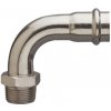 Frabopress INOX koleno 90° predĺžené s vonkajším závitom 18 mm x 1/2