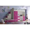Nábytek PEGAS s.r.o. Vyvýšená postel PARADISE 5, Kašmír Růžová lesk