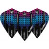 Letky na šípky Winmau Prism Alpha kite, modré a fialové