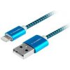 Kábel GoGEN Kábel USB/lightning 1 m opletený GOGLIGHTN100MM26, modrý
