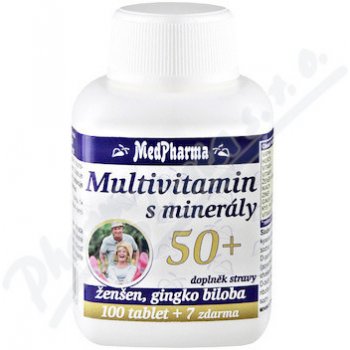MedPharma Multivitamín s minerálmi 50+ 107 tabliet od 6,21 € - Heureka.sk