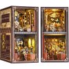 2Kids Toys 3D skladačka Zarážka na knihy Miniatůra domčeka Dom zberateľa motýľov