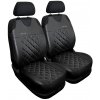 AUTO-DEKOR Univerzálne autotričká z ekokože Perfect Line+ vhodné pre JEEP COMPASS, strieborné, 2 ks (PLPS-1175)