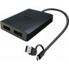 i-tec USB-A/USB-C Dual 4K DP Video adaptér CADUAL4KDP I-Tec