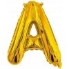 Balón Písmeno A zlatý fóliový 40cm Meno Nápis Písmenko Svadba Narodeniny Event