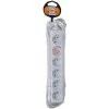 Solight predlžovací prívod, 6 zásuviek, biely, 3m PP62