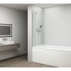 Polysan FISA vaňová zástena 800x1500mm, chrom, číre sklo FS1082-C