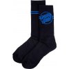 SANTA CRUZ ponožky Opus Dot Stripe Crew Sock Black BLACK