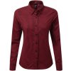Premier Workwear Dámska košeľa s dlhým rukávom PR352 Black S