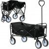 ČIERNY SKLÁPACÍ ZÁHRADNÝ VOZÍK 116x54x90cm *2426 čierna