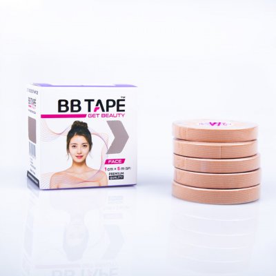 BB Tape Face tejp na tvár béžová 5m x 1cm 5 ks