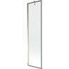 Mexen Next vaňová zástenka 1-krídlová 50 x 150 cm, čierny rám, zlatý - 895-050-000-00-70-50