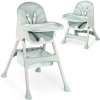 Ricokids Stolička na kŕmenie s podnosom Milo, zelená