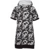 Dámske šaty Russell Athletic, SS HOODY DRESS čierna,biela S