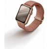 Remienok Uniq Aspen Braided remienok pre Apple Watch 42/44/45/Ultra 49mm ružový (UNIQ-44MM-ASPPNK)