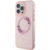 Obal Guess IML Flowers Ring MagSafe Apple iPhone 16 Pro Max GUHMP16XHFWFCP Pink