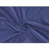 Kvalitex Saténové prestieradlo LUXURY COLLECTION tmavo modré rozmer 90x200 cm.