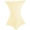 TENTino Elastický obrus EXTREME na koktejlový bistro stôl 70-80 cm VIAC FARIEB Farba obrusu: KRÉMOVÁ / IVORY