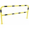 Kovová zábrana, dĺžka 200 cm, priemer 38 mm, žltá/čierna - Manutan Expert