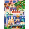 TREFL Puzzle Premium Plus The Art of Colour: Budapešť, Maďarsko 1000 dílků