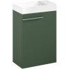 Laufen Ardo Skříňka s umyvadlem 45 cm, lesní zelená mat, madlo chrom ARDO45ZMCR 1 set