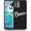 Picasee silikónový čierny obal pre Motorola Moto G72 - Picasee - old logo - white
