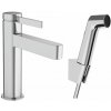 Hansgrohe Finoris Umývadlová batéria s výpusťou Push-Open a bidetovou spŕškou, EcoSmart, chróm 76210000-HG