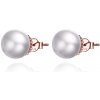 Olivie Strieborné ružové náušnice PERLA 4447 Ag 925; ≤3,5 g.