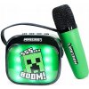 OTL KARAOKE set mikrofón a reproduktor LED Minecraft