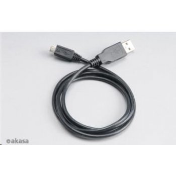 Akasa AK-CBUB05-10BK USB 2.0, male A na micro B male, 100cm, černý