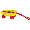Mochtoys Žltý vozík na hračky