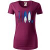 Paddleboard set - Dámske tričko z organickej bavlny Origin (GOTS) - XS ( Fuchsiová )
