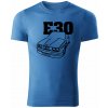 T-ričko BMW e30 line pánske tričko Farba trička: Svetlomodrá, Farba potlače: Čierna, Veľkosť: XL