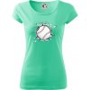 Baseball lopta v triku - Dámske tričko Pure - XS ( Mätová )