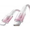 Kábel Joyroom S-A42 Crystal-Clear Series 30W USB-C - Lightning 1,2 m - biely