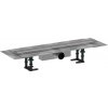 Hansgrohe RainDrain Compact - Úplná sada sprchového žľabu 600 pre štandardnú inštaláciu, kartáčovaná nerezová oceľ 56174800