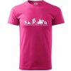 Evolution of man (Chopper) - Klasické pánske tričko vyššej gramáže - 2XL ( Purpurová )