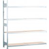 Regál široký SCHULTE, police z drevotriesky š 1500 mm, prídavné pole, 4 úrovne, 1506x536x2500 mm