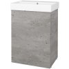 Dreja Skrinka pod umývadlo FLOOR SUD 60 - D01 Betón / D01 Betón / Levé
