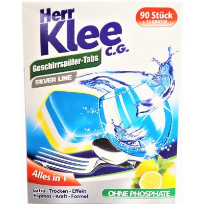 Herr Klee All in 1 Tabletky do umývačky riadu 90+12 ks