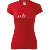 EKG hrnček kávy - Dámske Fantasy športové (dresovina) - XL ( Červená )