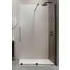 RADAWAY FURO BLACK WALK-IN 100cm pravá sprchová stena s posuvným dielom, profil čierny, sklo číre - s kolmou vzperou