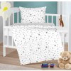 BELLATEX Agáta obliečky 90/902 hviezdy na bielej 90 x 135 cm 45 x 60 cm