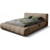 Wilsondo Manželská čalúnená posteľ s úložným priestorom Viglo 180x200 - orechová