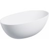 Omnires Shell M+ voľne stojaca vaňa 148x75 cm oválne biela SHELL148WWBM